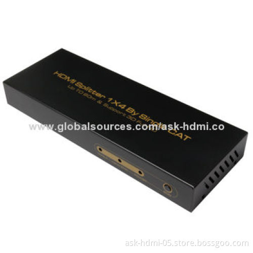 4 Ports HDMI Over Cat5 Extender/Splitter, Up to 60m Extend Distance